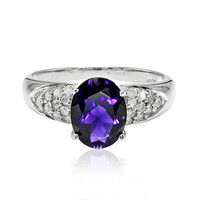 Bague en argent et Iolite de Ceylan