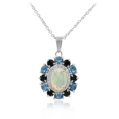 Collier en argent et Opale Welo