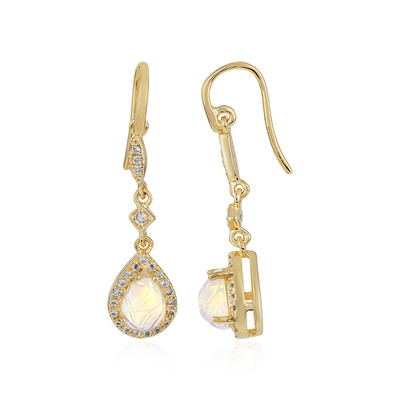 Boucles d'oreilles en argent et Opale Welo