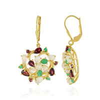 Boucles d'oreilles en argent et Grenat Rhodolite