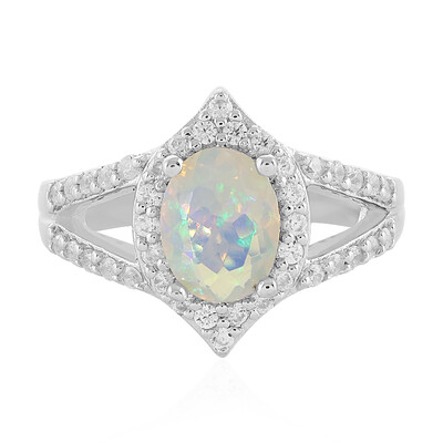 Bague en argent et Opale Welo
