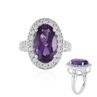 Bague en argent et Améthyste