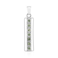 Pendentif en argent et Saphir vert de Tuléar  (Pallanova)