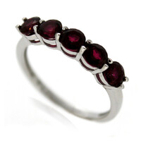 Bague en argent et Topaze Cerise