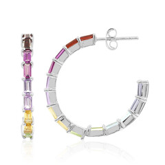 Boucles d'oreilles en argent et Grenat