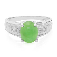 Bague en argent et Chrysoprase impériale