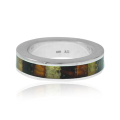 Bague en argent et Ambre baltique
