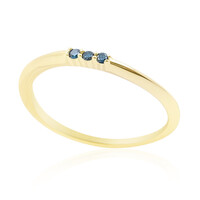 Bague en or et Diamant bleu I1 (de Melo)