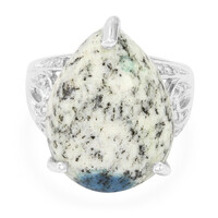 Bague en argent et Azurite du K2