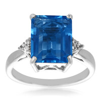 Bague en argent et Fluorite à couleur changeante