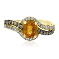 Bague en or et Grenat mandarine (CIRARI)