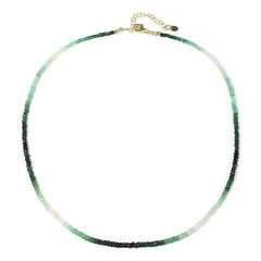 Collier en argent et Emeraude du Brésil