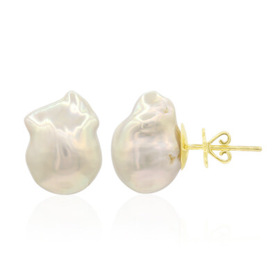 Boucles d'oreilles en or et Perle de culture d'eau douce (TPC)