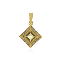 Pendentif en argent et Citrine