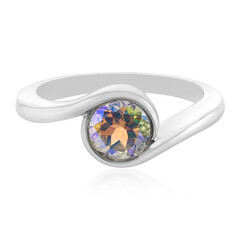 Bague en argent et Topaze arc-en-ciel