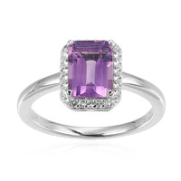 Bague en argent et Améthyste