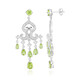 Boucles d'oreilles en argent et Péridot de Birmanie
