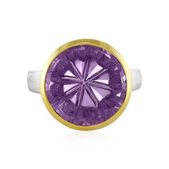 Bague en argent et Améthyste Rose de France