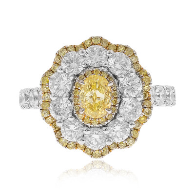 Bague en or et Diamant SI2 jaune (CIRARI)