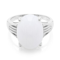 Bague pour homme en argent et Calcédoine de Turquie