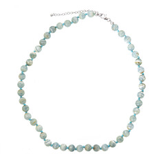Collier en argent et Aragonite bleue