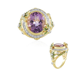 Bague en argent et Améthyste Rose de France (Adela Silber)