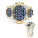 Bague en argent et Saphir bleu (Gems en Vogue)