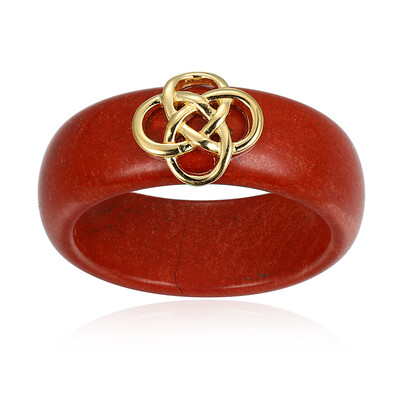 Bague en argent et Jaspe sanguin