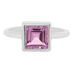 Bague en argent et Améthyste Rose de France