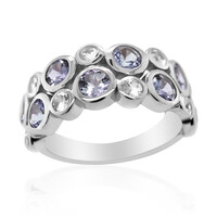 Bague en argent et Tanzanite non chauffée