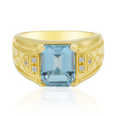 Bague en argent et Topaze bleu ciel
