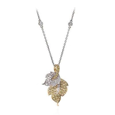 Collier en or et Diamant SI2 jaune (CIRARI)