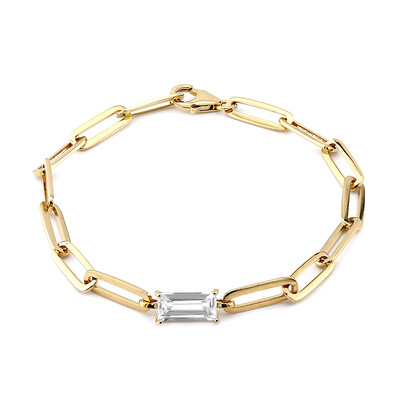 Bracelet en argent et Topaze blanche