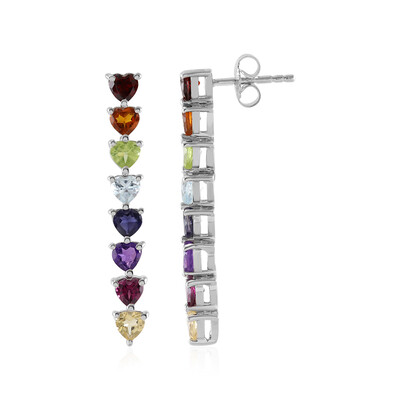 Boucles d'oreilles en argent et Iolite