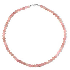 Collier en argent et Quartz rose