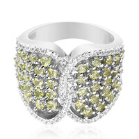 Bague en argent et Péridot