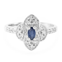 Bague en argent et Saphir du Laos