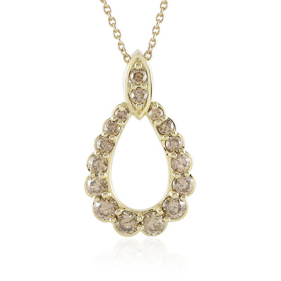 Collier en or et Diamant champagne I2 (de Melo)