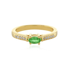 Bague en argent et Grenat Tsavorite