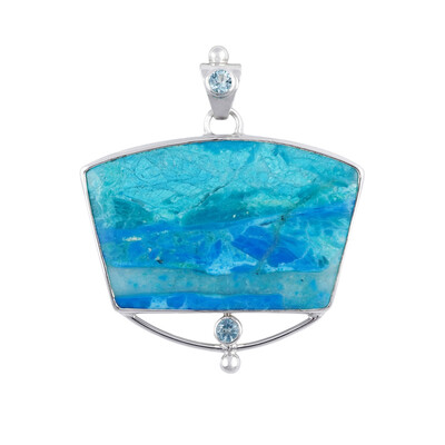 Pendentif en argent et Opale d'Atacama (Bali Barong)