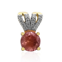 Pendentif en or et Pezzottaïte