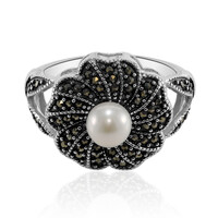 Bague en argent et Perle de culture d'eau douce