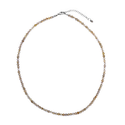 Collier en argent et Quartz rutile (Cheveux de Vénus)