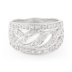 Bague en argent et Saphir blanc