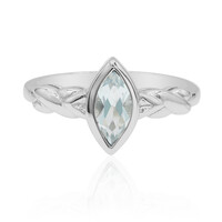 Bague en argent et Topaze bleu ciel