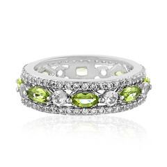 Bague en argent et Péridot