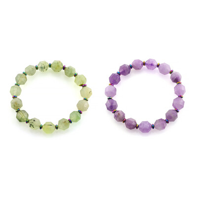 Bracelet et Améthyste Rose de France