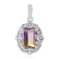 Pendentif en argent et Amétrine