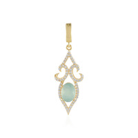 Pendentif en argent et Grandidierite