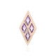 Pendentif en argent et Améthyste Rose de France (MONOSONO COLLECTION)